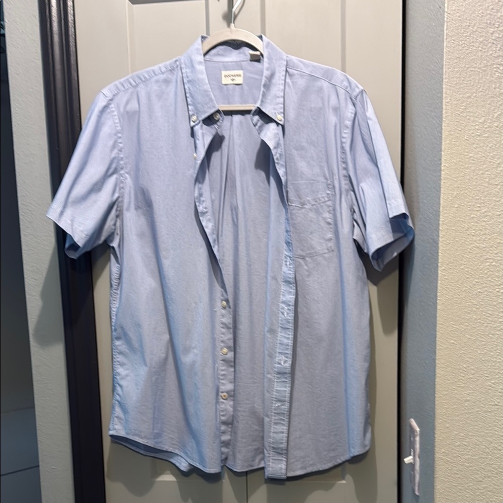 Dockers Blue Casual Button Down Shirt